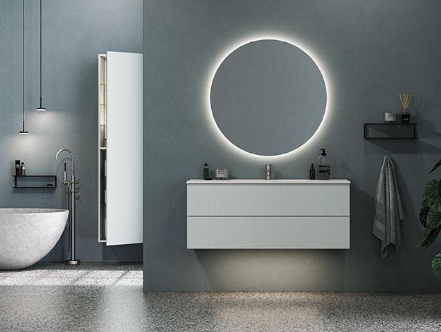 Dansani Luna Urban 120 møbelsæt m/Minore vask og skuffer - Valgfri farve