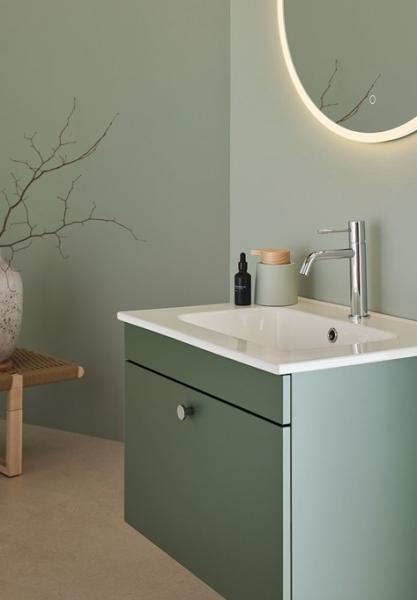 Hafa Haze 60 møbelpakke m/On soft håndvask - Mat grøn