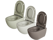 Farvet toilet
